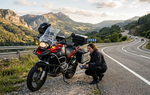 grua para averia en carretera moto